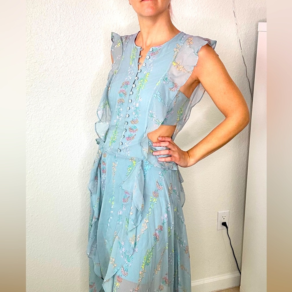 BCBG cutout floral summer dress